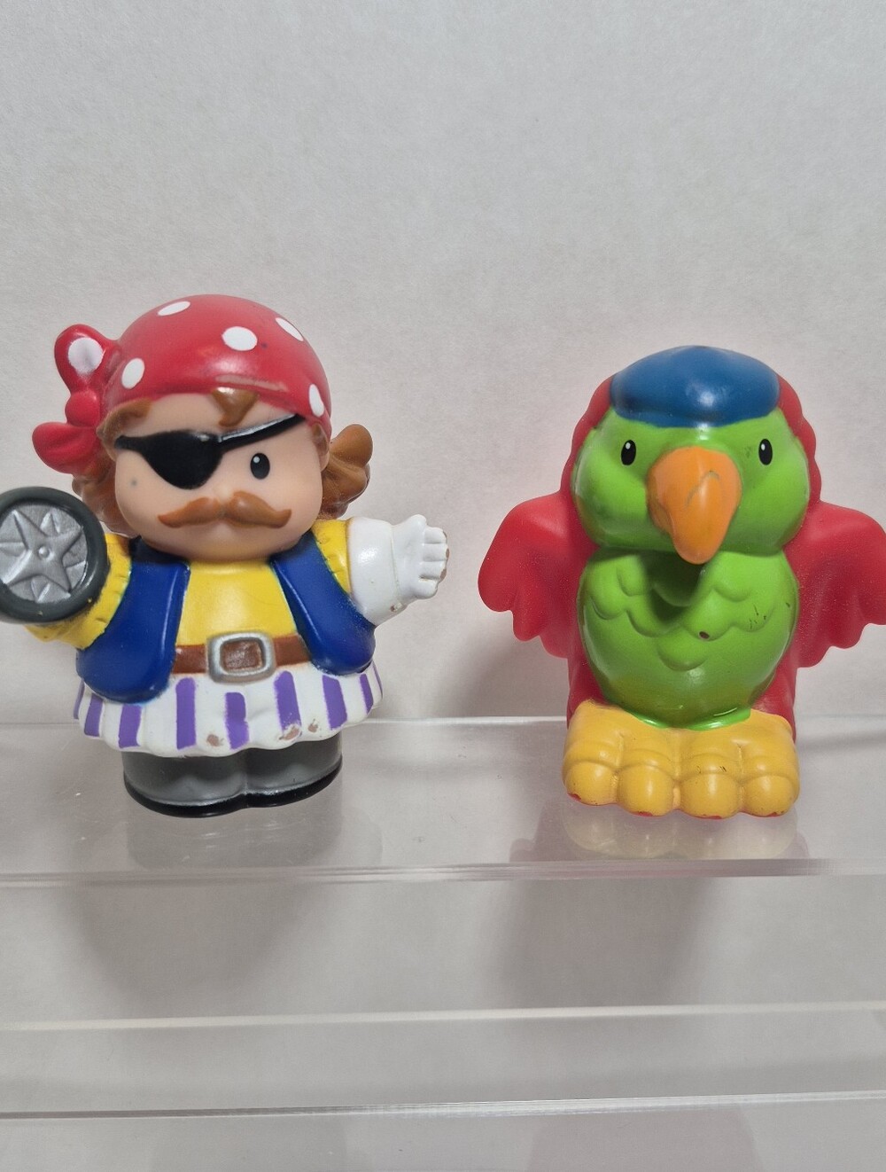 Fisher-Price Little People HTF Pirate & His Parrot Ship Pirates
